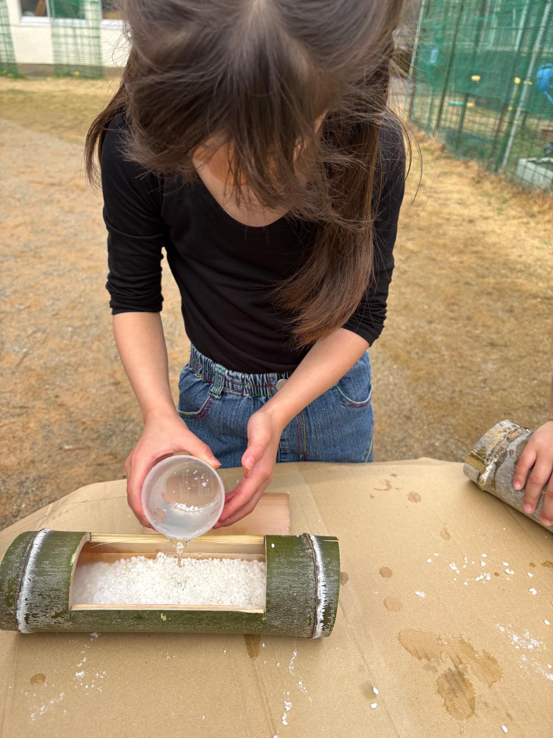 お水加減も慎重に